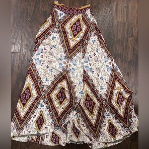 SHEIN Multicolor Geometric Maxi Skirt